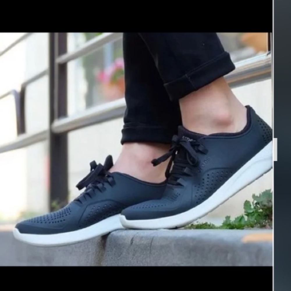 Crocs Men Sneaker shoes tennis flat running black sports athletic fashion